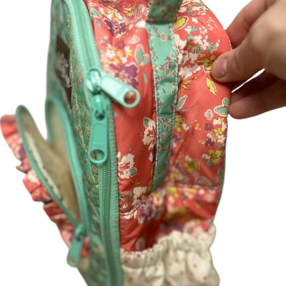 Matilda Jane Floral Lunch Bag Girls Pastel Floral Ruffle Insulated Lunch Tote - Picture 4 of 10